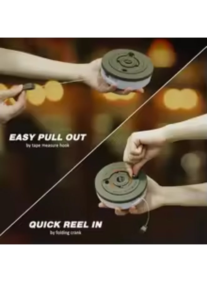 Evva Camping String Lights, 10-Meter Multi-Shaped Light with Large Multi-Light/Shaped Head, Rechargeable, Waterproof Hanging Illumination for Camping, Tent, Garden Decor, Festivals, and Parties" - Image 1