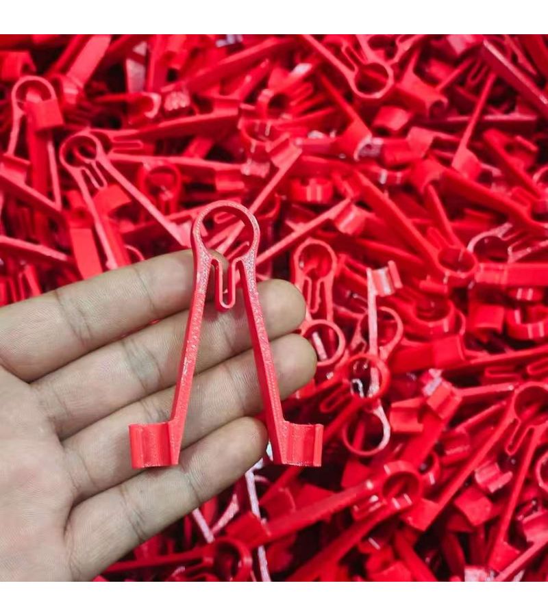 2pcs Red Single Handed Multimeter Clamp Practical Probe Holder One Hand Assist Tool Securely Holds Instrument Pointer For Adjusting Devices Recording Data Universal Compatibility For Common Pointed Probes Circuit Repair Accesories - Image 5