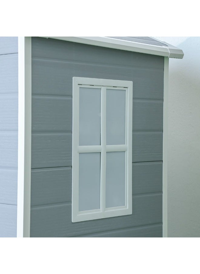 DANUBE HOME Ultra Strong Garden Storage Shed 133.5x103x202 cm - Durable Polypropylene, Ideal for Outdoor & Garden Accessories - 1 Year Warranty - Image 3