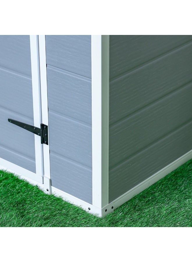 DANUBE HOME Ultra Strong Garden Storage Shed 133.5x103x202 cm - Durable Polypropylene, Ideal for Outdoor & Garden Accessories - 1 Year Warranty - Image 2