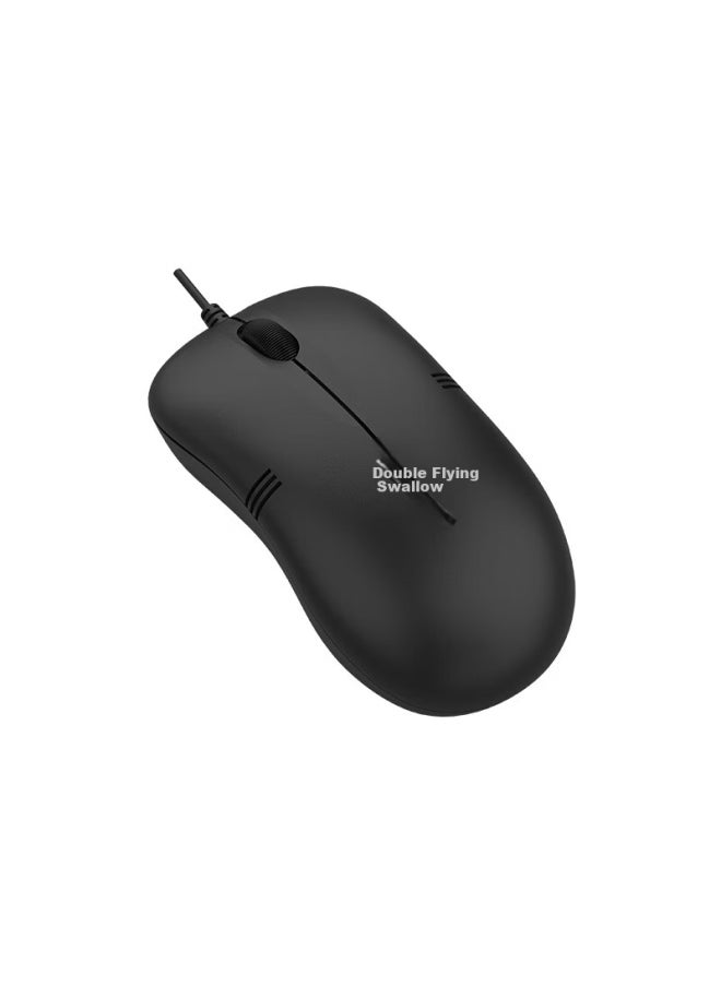 A4tech Wm-100 Wired Mouse, Laptop And Desktop Computer Office Home Portable Mouse, Usb Interface, Black