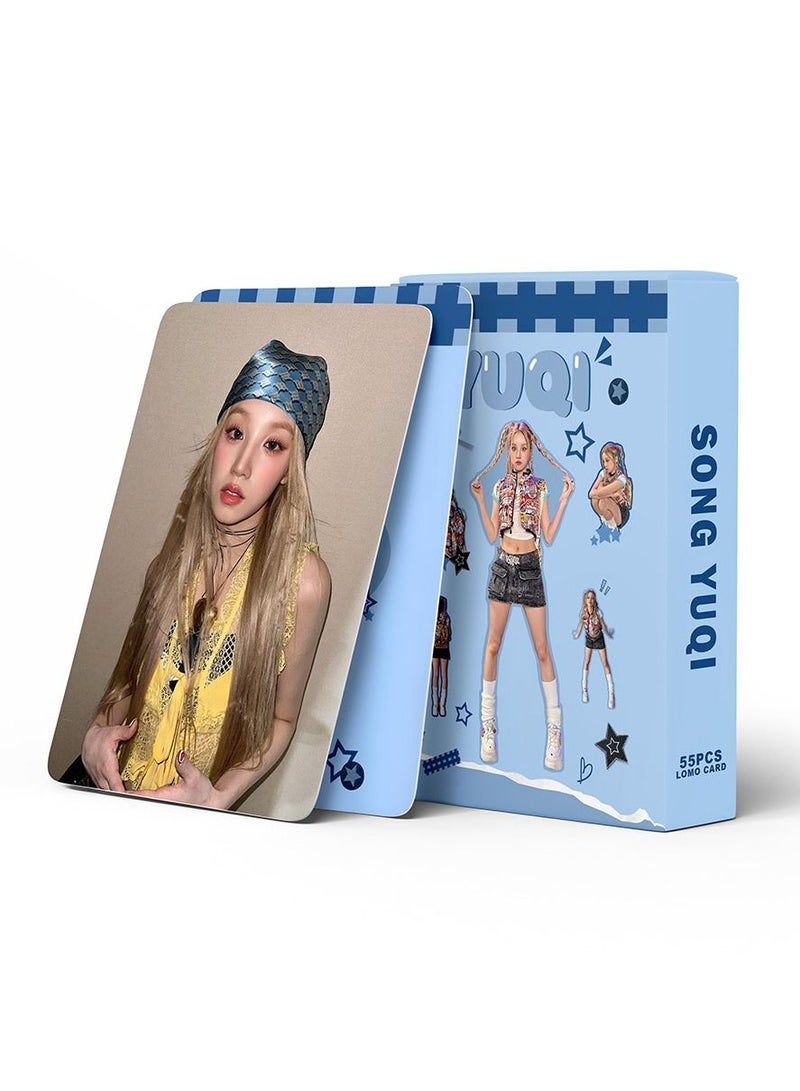 55Pcs (G)-idle Song Yuqi Personal Lomo Card - Image 1
