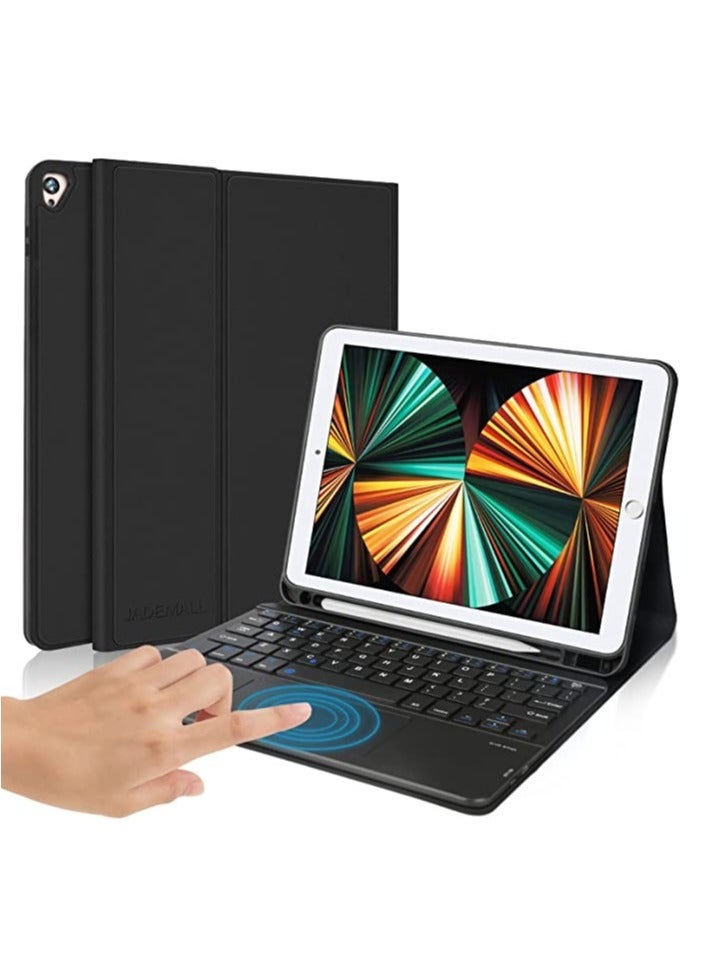 Ipad 97 Keyboard Case for 6Th Generation 2018, 5Th Gen 2017, Air 2 & Air, Pro 97, Wireless Bluetooth Touchpad Keyboard, Protective With Pencil Holder - Image 1