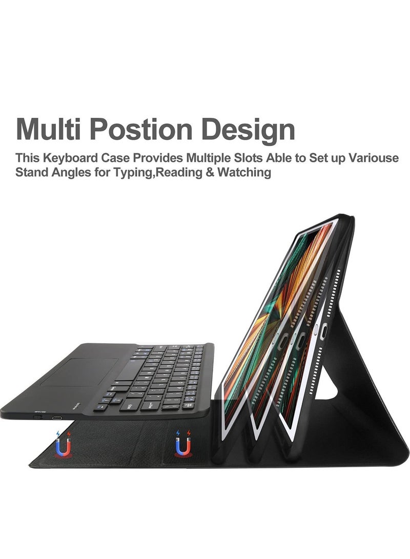 Ipad 97 Keyboard Case for 6Th Generation 2018, 5Th Gen 2017, Air 2 & Air, Pro 97, Wireless Bluetooth Touchpad Keyboard, Protective With Pencil Holder - Image 3