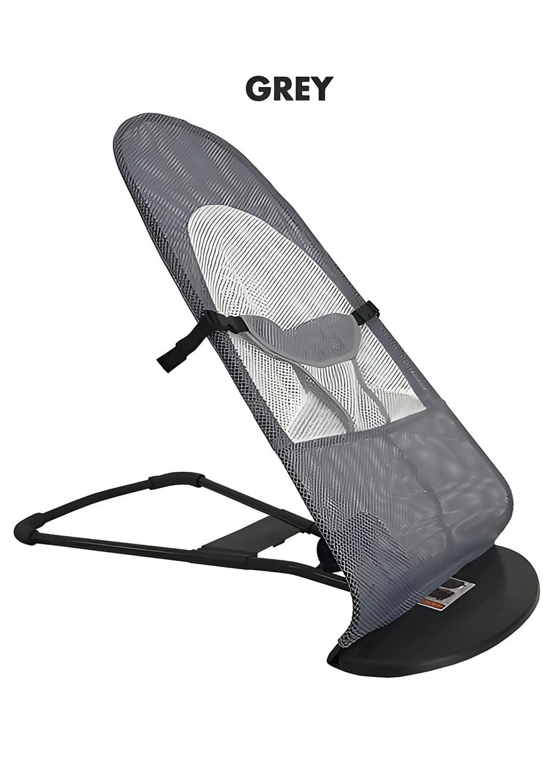 BABYCARA Mesh Balance Rocking Chair Recliner with Seat Belt 3-position Adjustable Backrest Lightweight Baby Recliner Carrying Capacity 18kg  - Image 1
