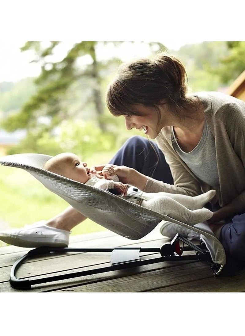 BABYCARA - Mesh Balance Rocking Chair Recliner with Seat Belt 3-position Adjustable Backrest Lightweight Baby Recliner Carrying Capacity 18kg - Image 1