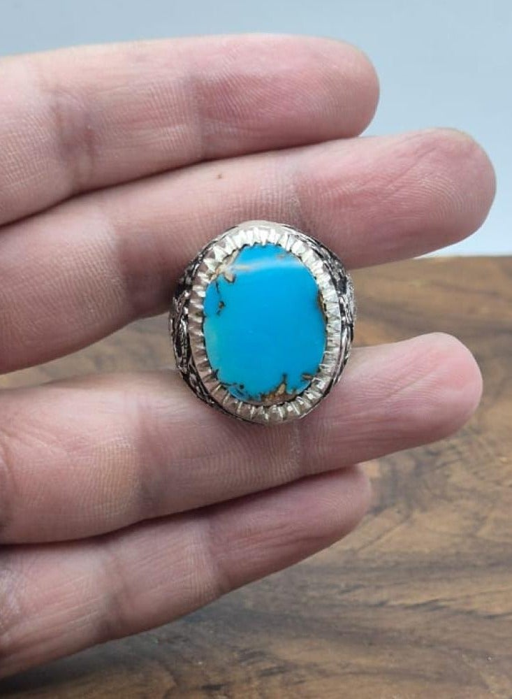 OtherMax Nashabouri turquoise ring crafted by Ghazala - Image 2