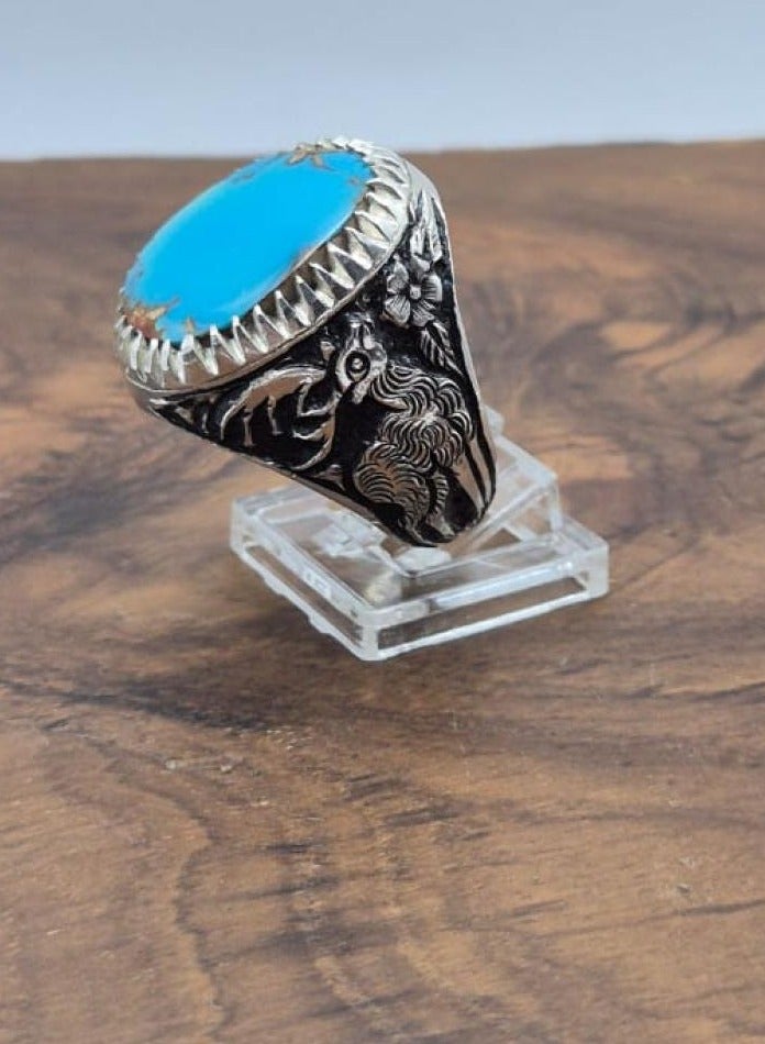 OtherMax Nashabouri turquoise ring crafted by Ghazala - Image 3