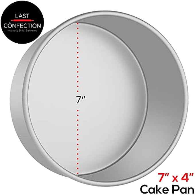 LAST CONFECTION 7 x 4 Aluminum Round Cake Pan  Professional Bakeware - Image 4