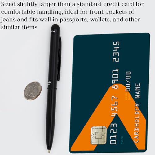 Monteverde USA Poquito Stylus Pen - Black | Compact Metal Ballpoint Pen with Capacitive Stylus | Refillable with D1 Standard International Mini Ballpoint Refills - Image 3