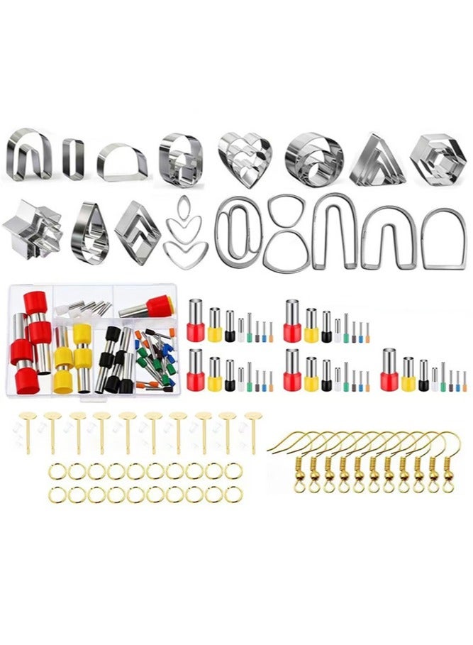 عام مجموعة أدوات طين البوليمر 126 قطعة: طوابع فولاذية مقاومة للصدأ لصنع الطين الناعم، وقوالب خاصة لأقران الأذن، لتستمتعي بلحظات صناعة يدوية سلسة وبدون عناء. - Image 1