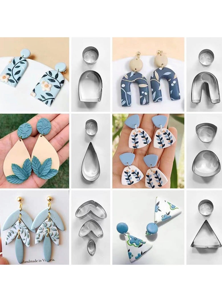 عام مجموعة أدوات طين البوليمر 126 قطعة: طوابع فولاذية مقاومة للصدأ لصنع الطين الناعم، وقوالب خاصة لأقران الأذن، لتستمتعي بلحظات صناعة يدوية سلسة وبدون عناء. - Image 4