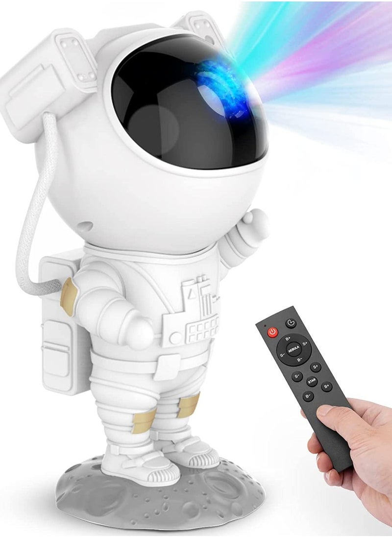 Houmt Star Projector Galaxy Night Light - Astronaut Starry Nebula Ceiling LED Projection Lamp with Timer, Remote Control, Adjustable Head Angle  - Image 1