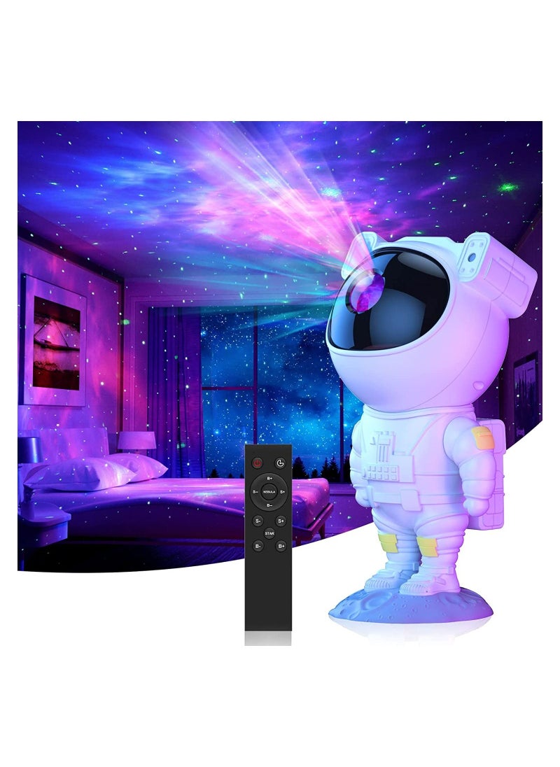 Houmt Star Projector Galaxy Night Light - Astronaut Starry Nebula Ceiling LED Projection Lamp with Timer, Remote Control, Adjustable Head Angle  - Image 2