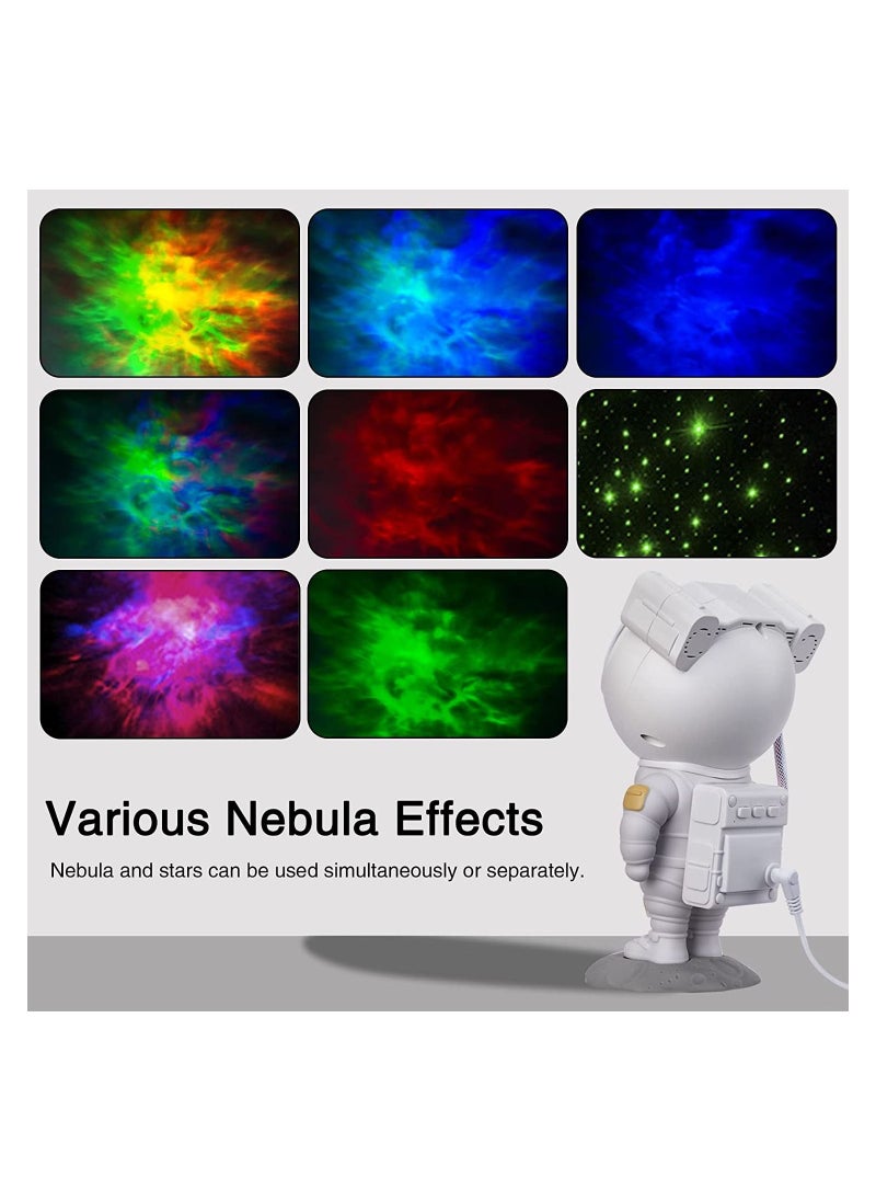 Houmt Star Projector Galaxy Night Light - Astronaut Starry Nebula Ceiling LED Projection Lamp with Timer, Remote Control, Adjustable Head Angle  - Image 4