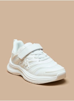 Kappa Boys Textured Sports Shoes With Hook And Loop Closure  - Image 2