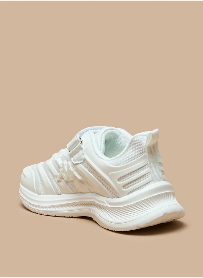 كابا Boys Textured Sports Shoes With Hook And Loop Closure