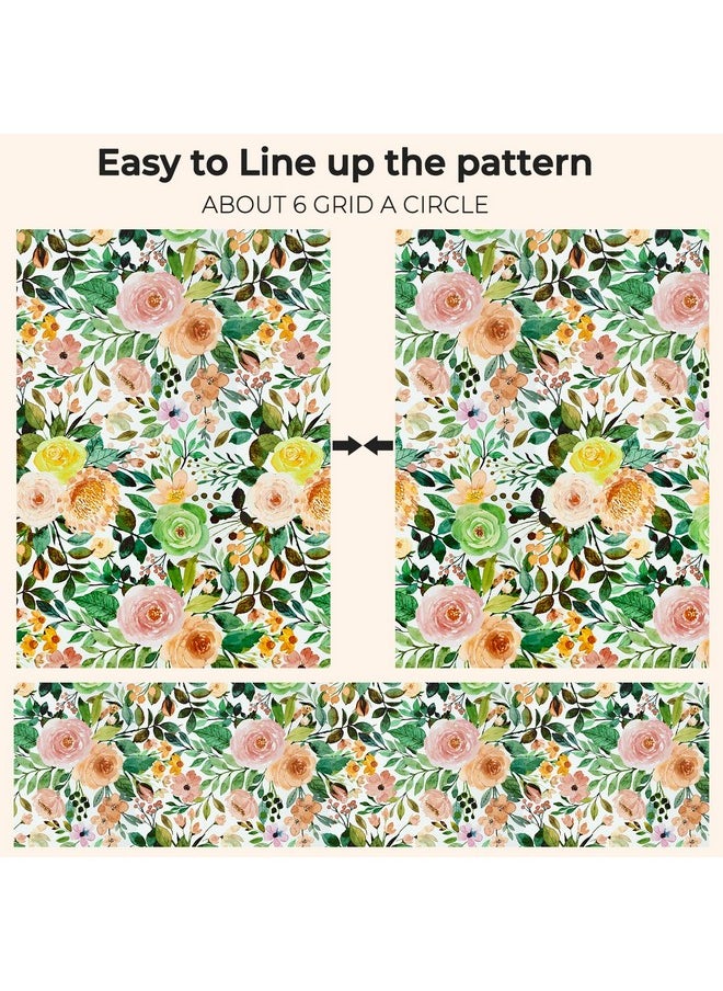 Beautysaid Wallpaper Peel And Stick Floral：Boho Textured Wall Paper For Bedroom Bathroom Renter Friendly Waterproof Pink Watercolor Modern Wallpaper For Kitchen Cabinet(Watercolor17.5X118 Inch)  - Image 5