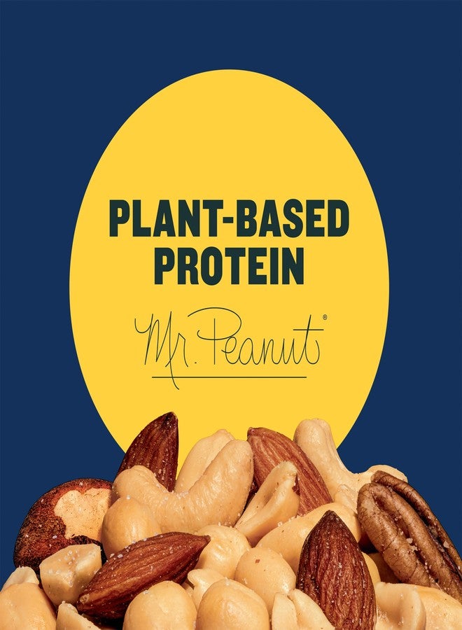 PLANTERS Cashews Roasted Lightly Salted Mix Nuts Snack - Plant-Based Protein Party Snacks, 10 Oz Canister - Image 3