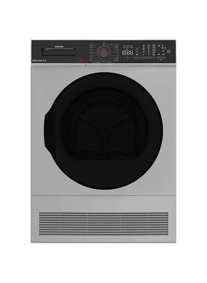 هوفر مجفف مكثف بفتحة أمامية 8 kg HCD-V812-S فضي - Image 1