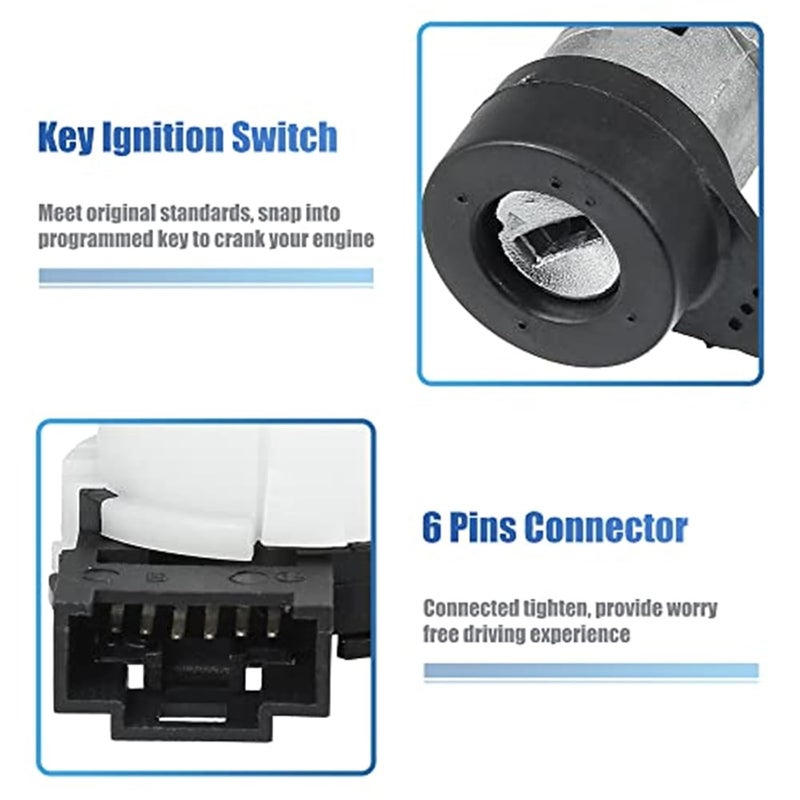 DEMULAX Ignition Switch Lock Cylinder Set with Key - Image 3