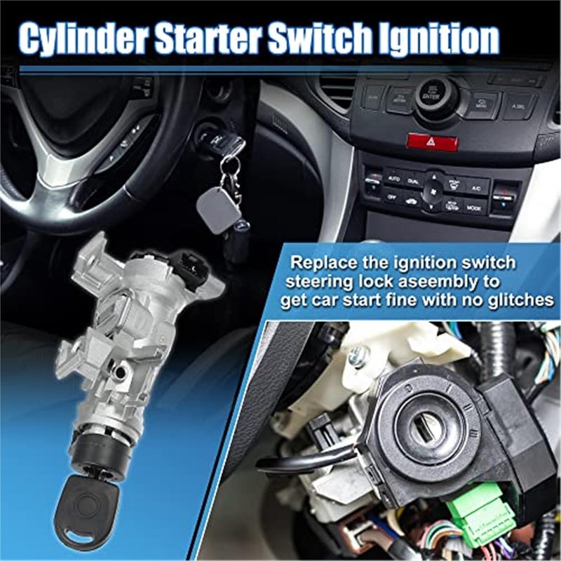 DEMULAX Ignition Switch Lock Cylinder Set with Key - Image 4