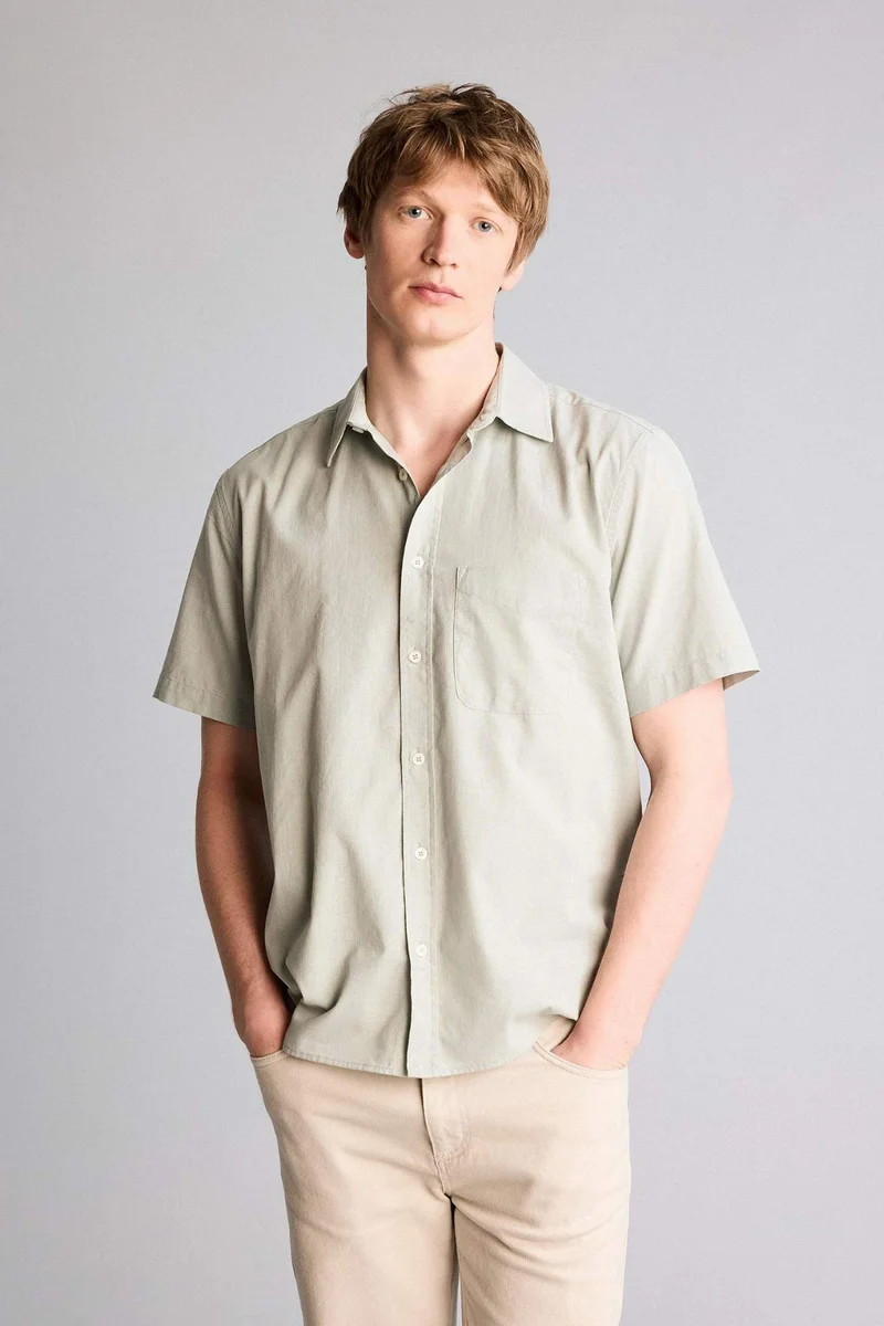 ديفاكتو Cotton Basic Shirt