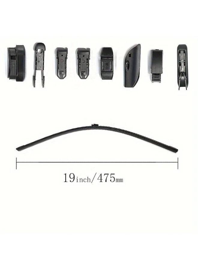 19 Inch Universal Windshield Wiper Blades for Audi A1 A2 A3 A4 A5 A6 A7 A8 Q2 Q3 Q4 Q5 Q6 Q7 Models - Image 1
