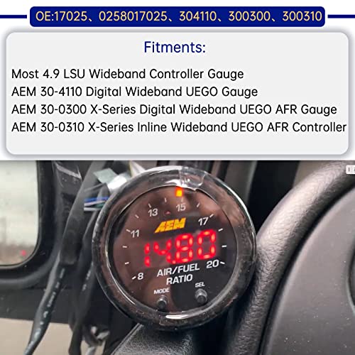 17025 0258017025 LSU 4.9 5-Wire Lambda WideBand O2 Oxygen Sensor Compatible with AEM 30-4110, 30-0300, 30-0310 - X Series AFR Inline Controller - UEGO Air and Fuel Ratio Wideband - Image 5
