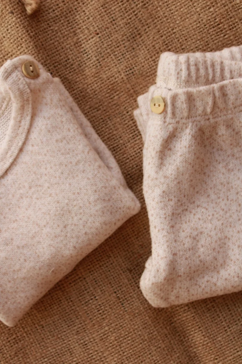 اوهلالا كوالا Sand Pattern Baby Bottom Top Set