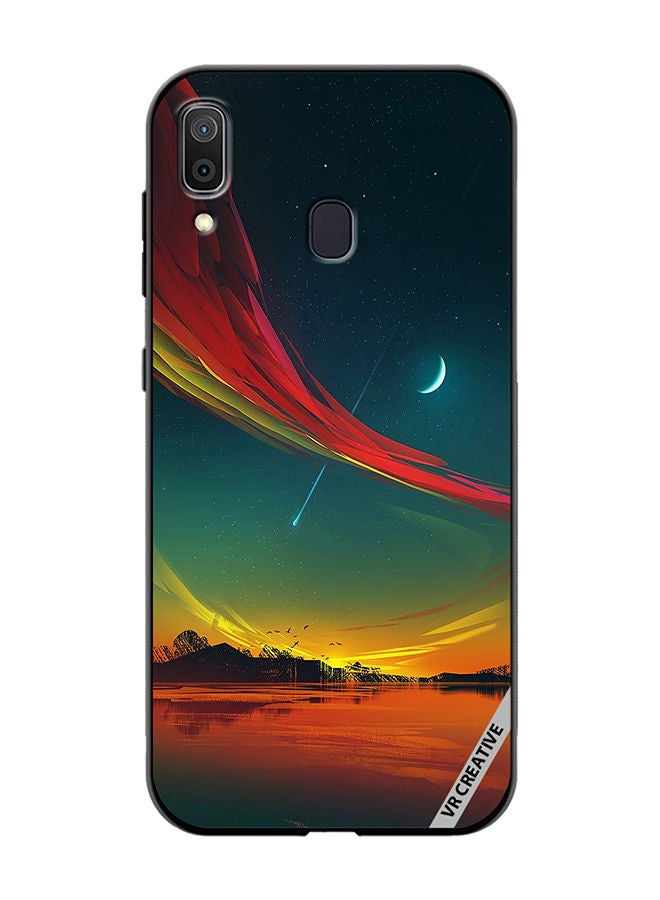 VR CREATIVE Protective Case Cover For Samsung Galaxy A30 The Moon And The Stars Design Multicolour - Image 1