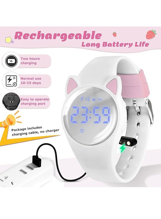 Kids Watches for Girls Boys Digital Sport Watch with Step Counter Pedometer Vibration Alarm Clock, No App Waterproof Fitness Tracker Kids Watch Boys Girls Teens Students Ages 5-16 - Image 2