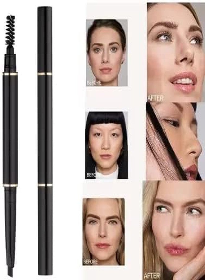 Trendy Styler Eye Brow Shaper Water Proof & long lasting Black Eyebrow Pencil (BLACK) PACK OF 1 - Image 3