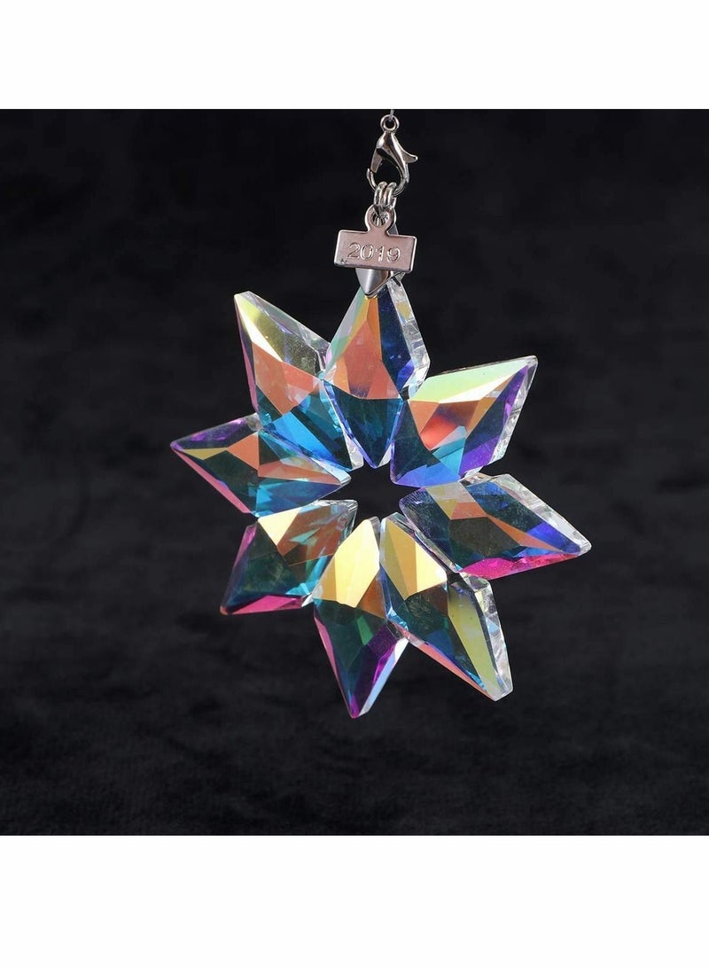 Y&D Car Rear View Hanging Snowflake Crystal Mirror Pendant  - Image 2