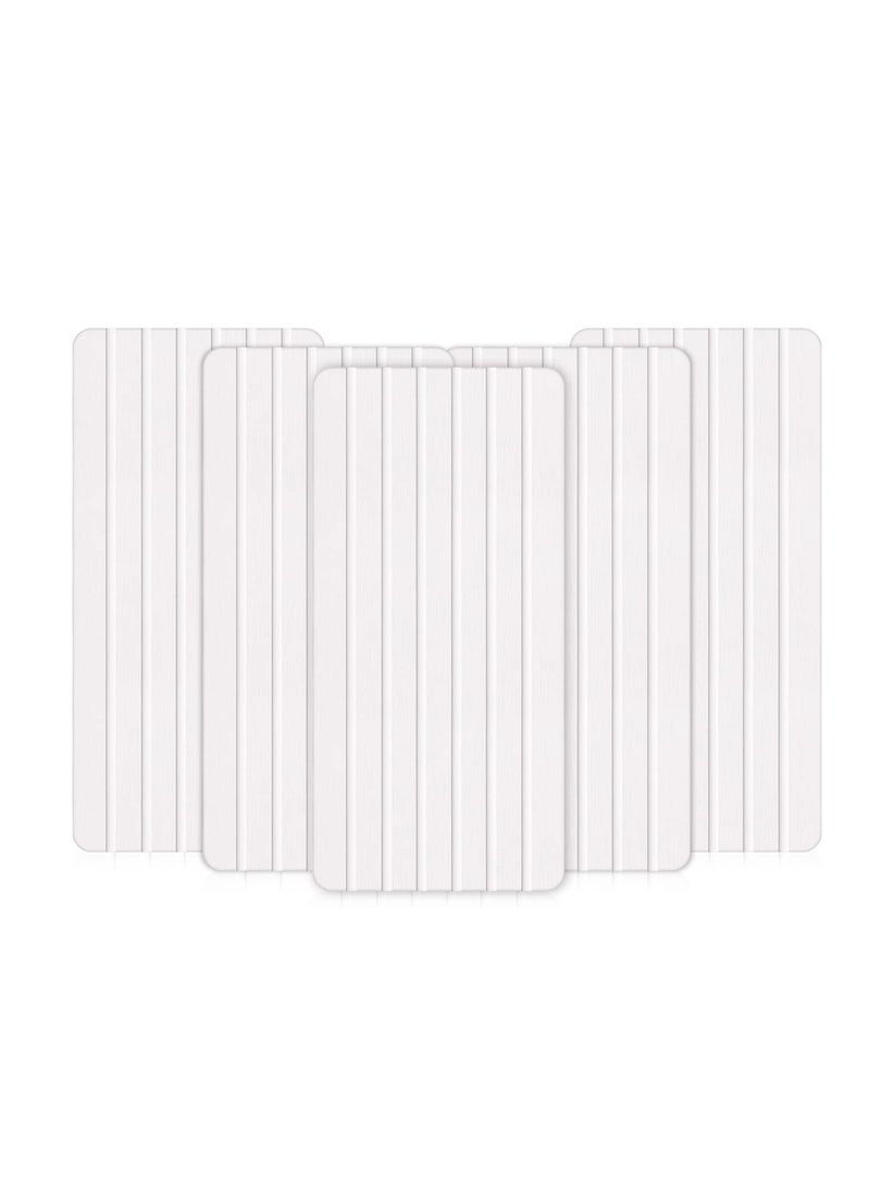 Excefore Water Absorbent Diatomite Coasters, 5Pcs Instant Dry Sink Organizer, Drying Stone for Kitchen Counter, Water Absorbing Stone Used for Hand Soaps & Plants & toiletries (White)  - Image 1