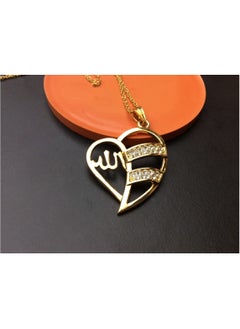 DubaiGallery Fashion Jewelry Highly craftsmanship Dubai Gold plated luxury Golden Islam Allah Pendant Necklace For Women Girls Men  - Image 4