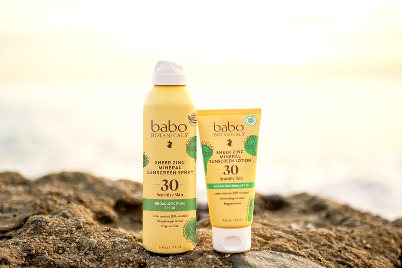 Babo Botanicals Zinc Sunscreen Lotion SPF 30 with 100% Mineral Actives, Non-Greasy, Water-Resistant, Fragrance-Free, Vegan, For Babies, Kids or Sensitive Skin, Clear, 3 Fl Oz - Image 4