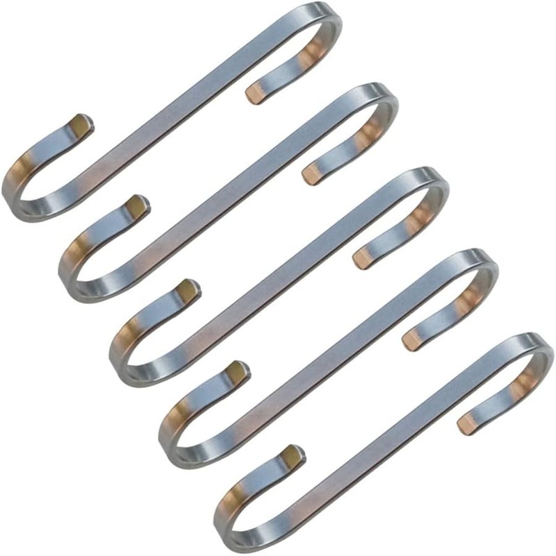 304 Stainless Steel Kitchen Utensil Hooks 10 Pack For Pots Pans Indoor Outdoor Use - Image 1