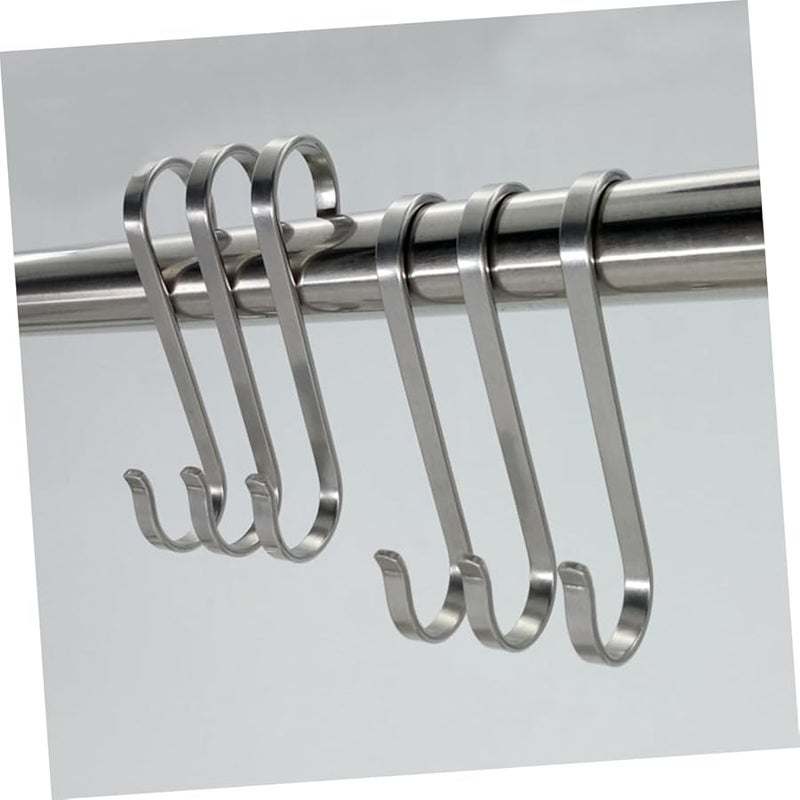 304 Stainless Steel Kitchen Utensil Hooks 10 Pack For Pots Pans Indoor Outdoor Use - Image 5