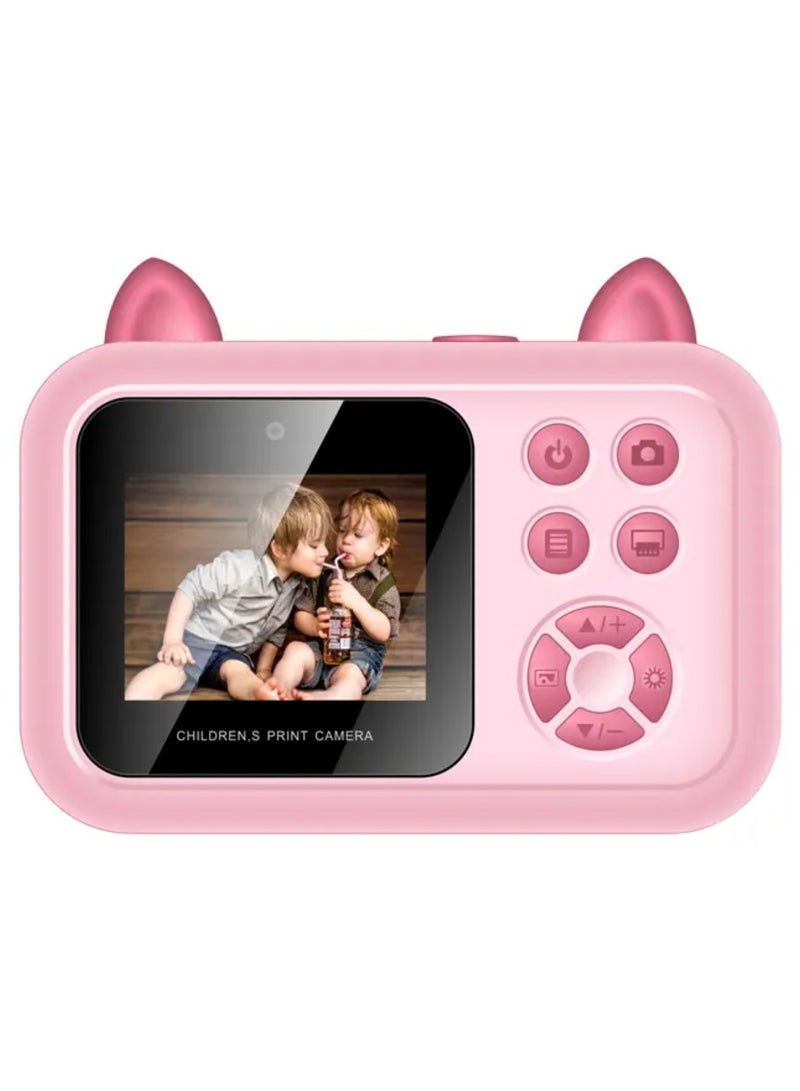Tradeo Kids Camera Instant Print Toys for Girls Ages 6to12 Mini Camera with Zero Ink Print Paper, Birthday Gift Toys 1080P Video Camera For Children Outdoor Portable Toy  - Image 1