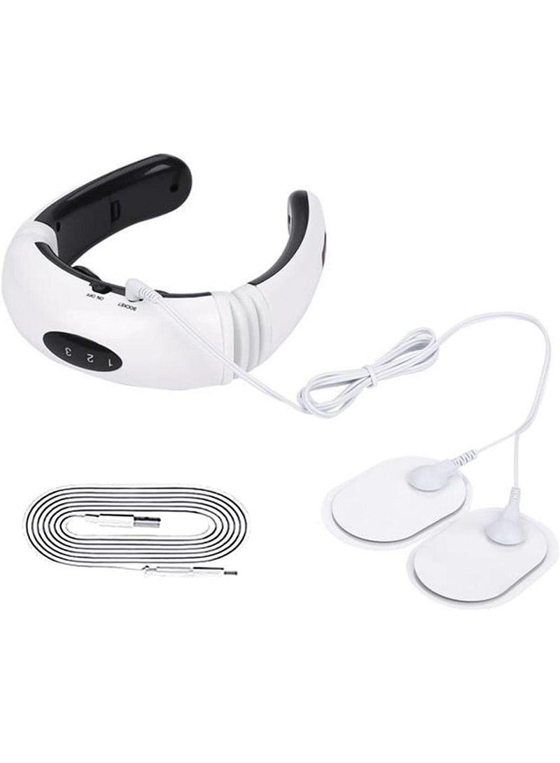 NAFEH Wireless Deep Tissue Trigger Point Massager Electric Magnetic Pulse Neck Massager, Intelligent Cervical Vertebra Massager with Heating - Image 1