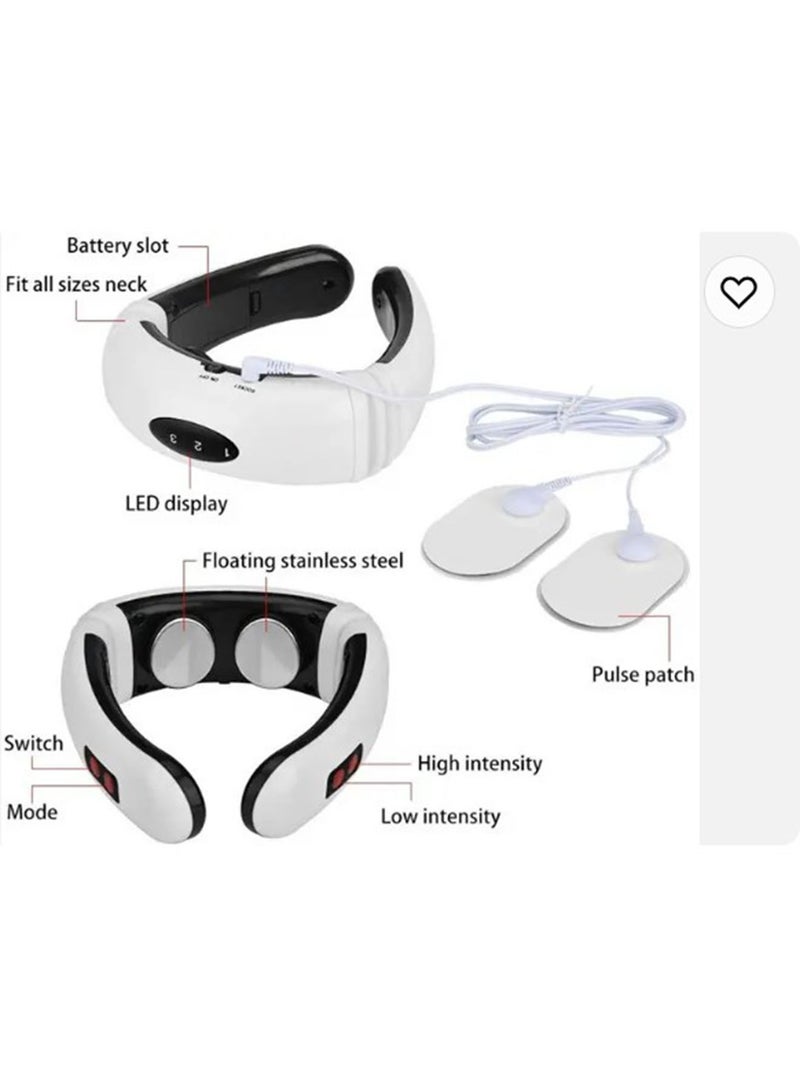 NAFEH Wireless Deep Tissue Trigger Point Massager Electric Magnetic Pulse Neck Massager, Intelligent Cervical Vertebra Massager with Heating - Image 2