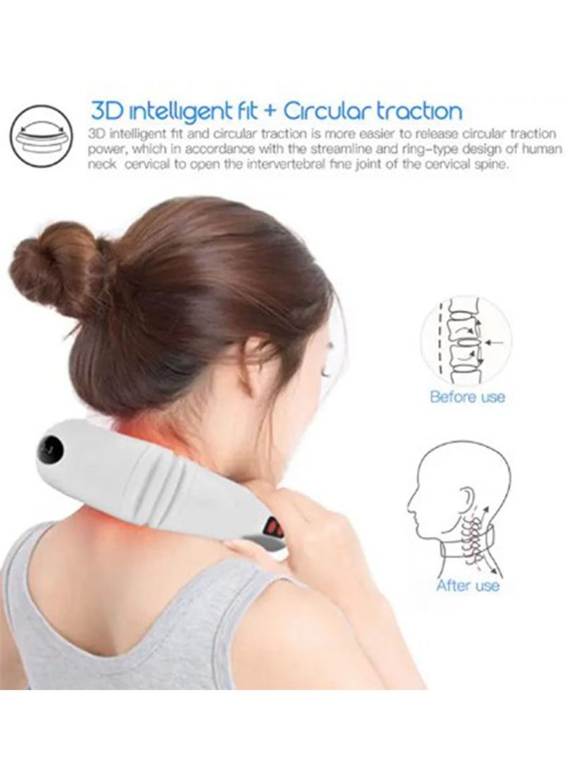 NAFEH Wireless Deep Tissue Trigger Point Massager Electric Magnetic Pulse Neck Massager, Intelligent Cervical Vertebra Massager with Heating - Image 5