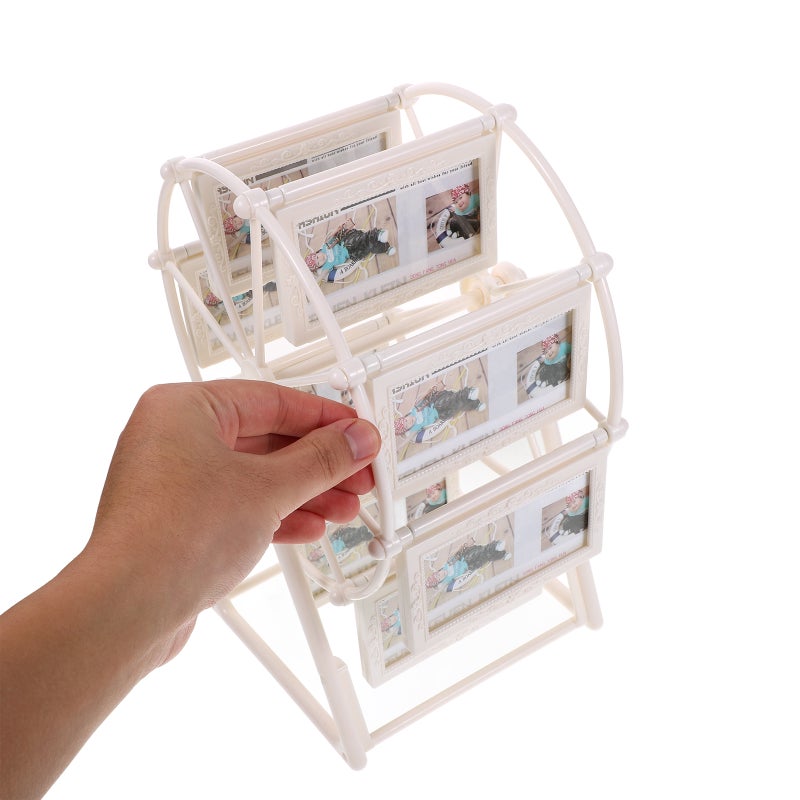 Rotatable Ferris Wheel Picture Frame Cute Picture Frame Desk Photo Frame for Family Picture DIY Table Decoration Fun Photo Frame for Birthday - Image 3