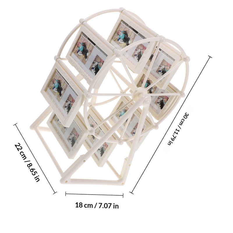 Rotatable Ferris Wheel Picture Frame Cute Picture Frame Desk Photo Frame for Family Picture DIY Table Decoration Fun Photo Frame for Birthday - Image 2