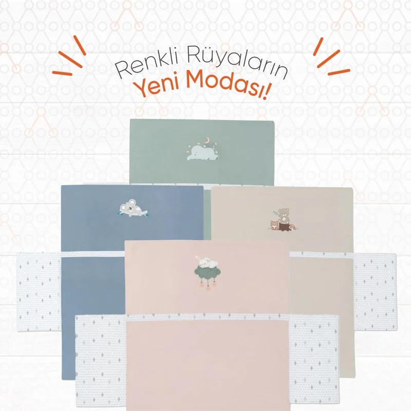 جينزبيبي غطاء لحاف أطفال بتطريز هيرو أرنب (100x135)