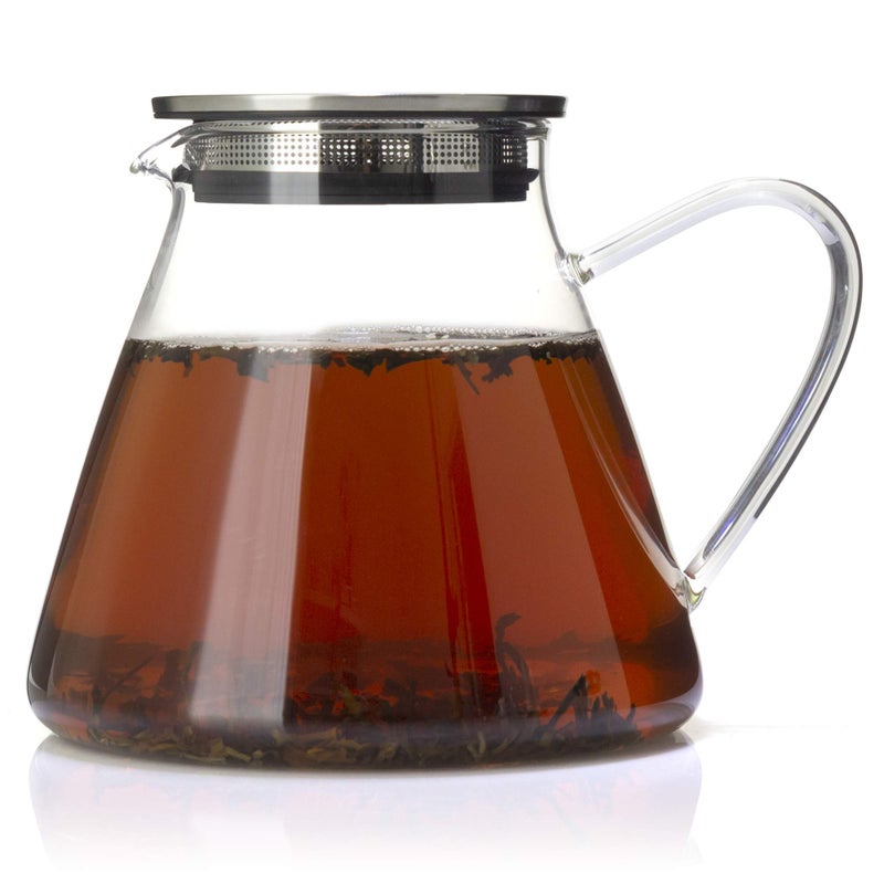 FORLIFE Fuji Glass Teapot with Filter Lid (32 ounces) - Image 1