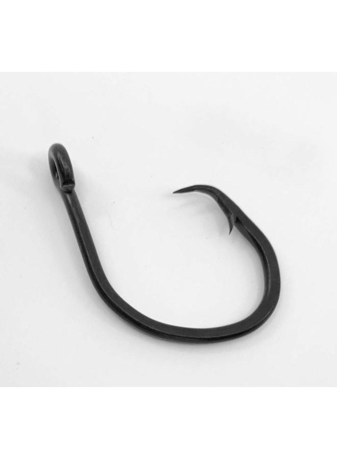 Catch All Tackle 20/0 Big Game Black Forged Staight Circle Hooks 10pk Shark & Swordfish - Image 1
