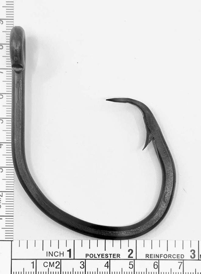 Catch All Tackle 20/0 Big Game Black Forged Staight Circle Hooks 10pk Shark & Swordfish - Image 2