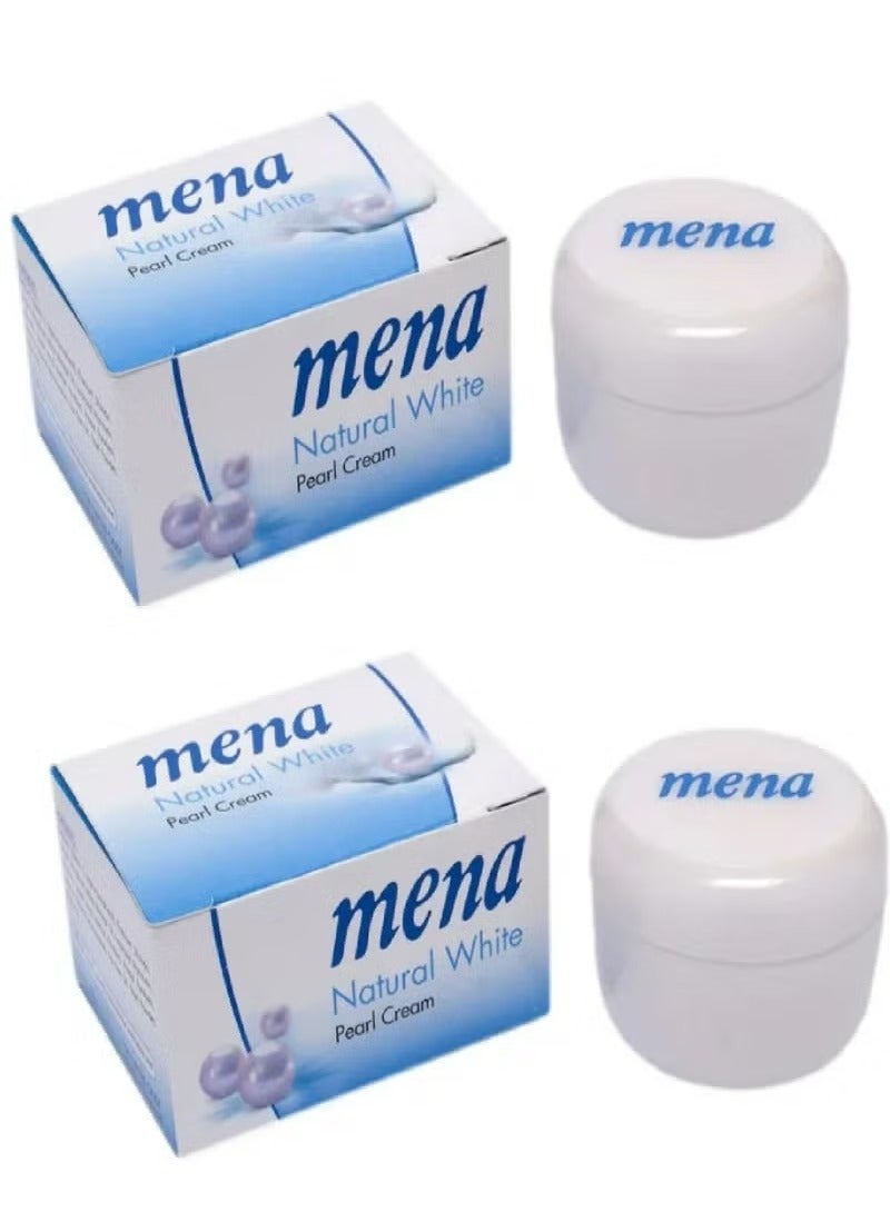 Two Pieces of Natural White Pearl Cream 2X3gm